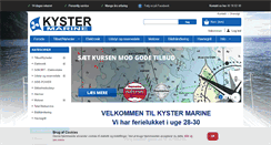 Desktop Screenshot of kyster-marine.dk